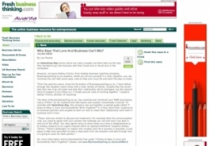 Fresh Business Thinking Published our Valentines Article